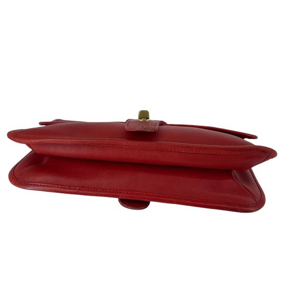 Coach Vintage Red Twin Bonnie Cashin Double Sided Red Leather Clutch HandBag - Picture 5 of 15